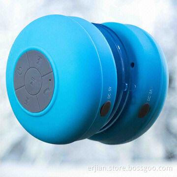 Waterproof shower Bluetooth speaker with suction cup